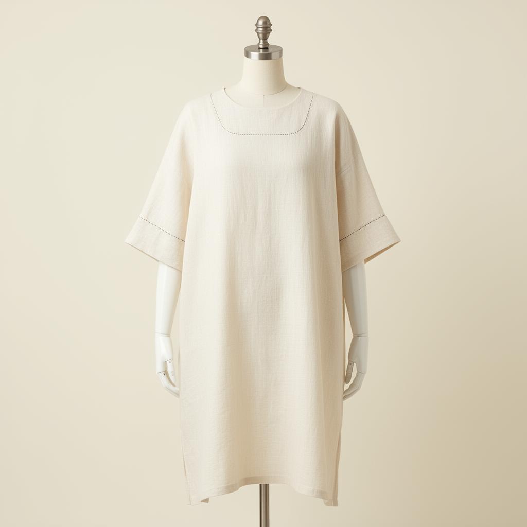 Cream Linen Tunic