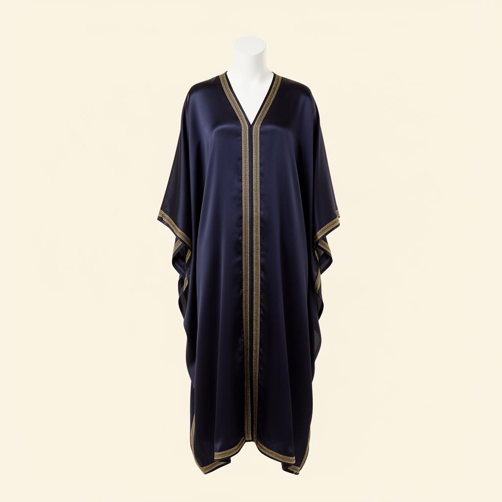Midnight Silk Kaftan
