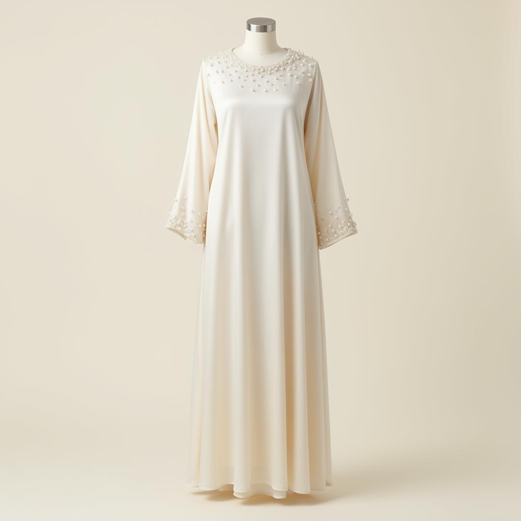 Pearl-Embellished Jalabiya