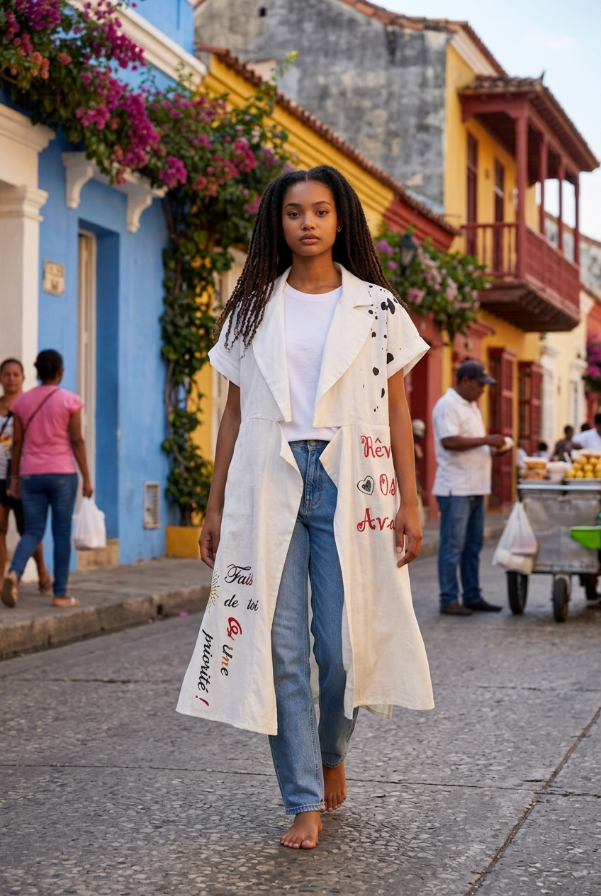 Printed Cardigan